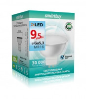 Smartbuy MR16 GU5.3 220V 9,5W(760lm) 4000K 4K 47x45 пластик SBL-GU5_3-9_5-40K