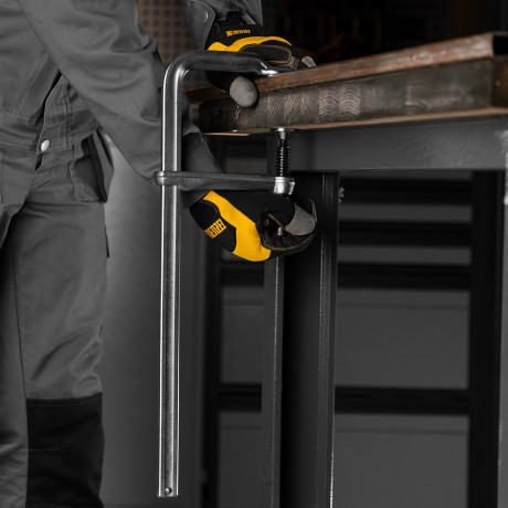 Струбцина F-образная, 100x400мм, кованая Denzel