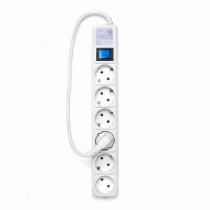 Power Cube (КУБ) сет. удл.-фильтр ПВС 3х1 6роз. (5+1) 0.5м БЕЛЫЙ 16А/3.5кВт SPG(5+1)-16B-0,5М