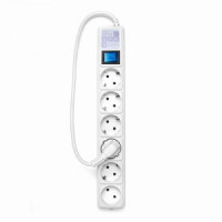 Power Cube (КУБ) сет. удл.-фильтр ПВС 3х1 6роз. (5+1) 0.5м БЕЛЫЙ 16А/3.5кВт SPG(5+1)-16B-0,5М