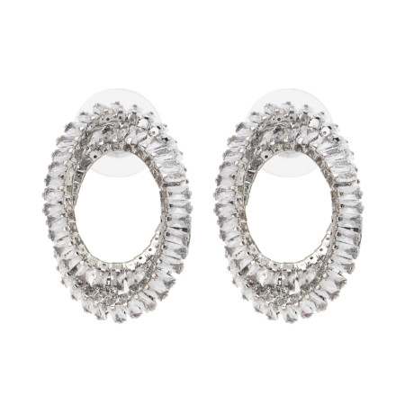 Серьги, медь, цирконий, 2 дизайна, БЖ25-4