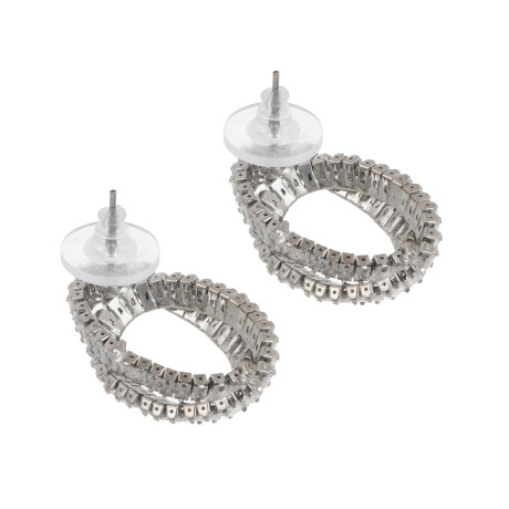 Серьги, медь, цирконий, 2 дизайна, БЖ25-4