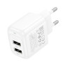 hoco. Зарядное устройство модель CS51A, 2хUSB-A 12W, цвет: белый