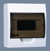 DEKraft бокс (корпус) пластик. ЩРН-П- 8 мод. навесной, IP41 31010DEK