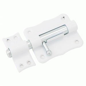 Кунгур ЗТ2-70 полимер.белый фигурный Шпингалет (30,10)