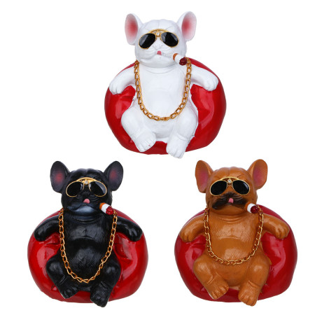 ЕРМАК Собачка на панель автомобиля, полистоун, 5х7см