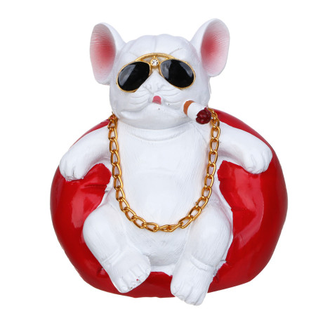 ЕРМАК Собачка на панель автомобиля, полистоун, 5х7см