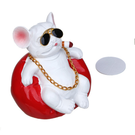 ЕРМАК Собачка на панель автомобиля, полистоун, 5х7см