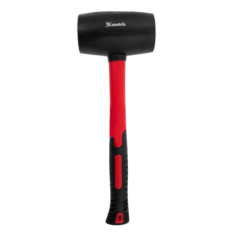 Киянка резиновая, 910 г, черная резина, фибергласовая рукоятка Matrix