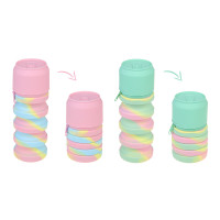 FLOMIK Пенал-подставка 12,5...20х6,5х6,5см,регулир.по высоте,1отд.,в форме банки газировки,силикон,2цв