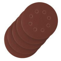 Круг абразивный на ворсовой подложке под &quot;липучку&quot;, перфорированный, P 400, 125 мм, 5 шт Сибртех