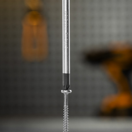 Отвертка PZ2x100 мм, CrV, трехкомпонентная рукоятка Denzel