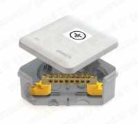 GREENEL Коробка распред. ОУ 100х100х50мм (уравн.потенц.-КУП 6 гермовводов, шина, P55, (48шт) GE41361