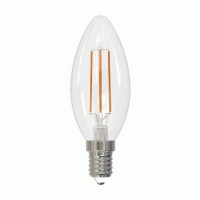 Volpe C35 свеча E14 5W(470lm) 4000K 4K прозрачная 98x35 LED-C35-5W/4000K/E14/CL/SLF