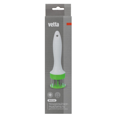 VETTA Тендерайзер-рыхлитель для приготовления мяса, 18x5см, нерж.сталь, полипропилен