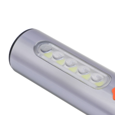 ЕРМАК Фонарь рабочий, LED СОВ, 4 режима, 1200мАч, зарядка Type-C, алюминий, пластик, 143х49х29 мм