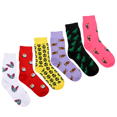 GALANTE Носки универсальные, р.25-27, 85% хлопок, 10% полиэстер, 5% спандекс, 6 диз, НВ22-20