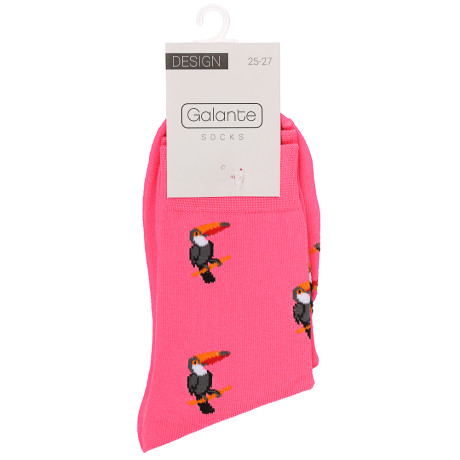 GALANTE Носки универсальные, р.25-27, 85% хлопок, 10% полиэстер, 5% спандекс, 6 диз, НВ22-20
