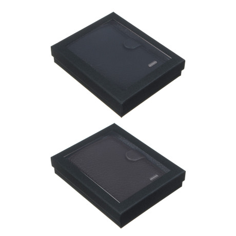 ЮL Дэллар Портмоне мужское для карт, купюр и монет, ПУ, 14,2х11х2,5см, 2 цвета, КЖ24-37