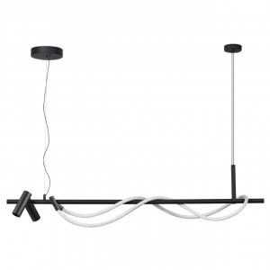 ODEON LIGHT 4391/30L HIGHTECH чер./мет./канат подвес св-к IP20 LED 30W 1200lm 4000K CORDA