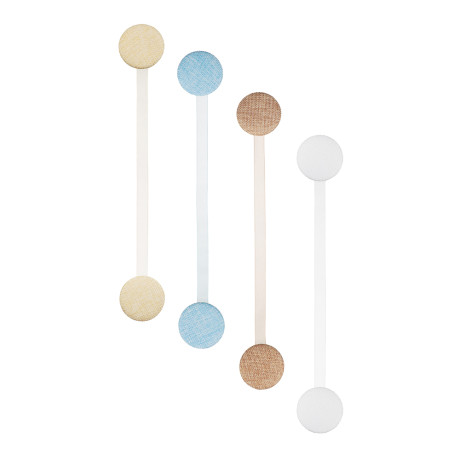 PROVANCE Подхват для штор магнитный 2-сторонний, "Плетение", 32см, 4 цвета