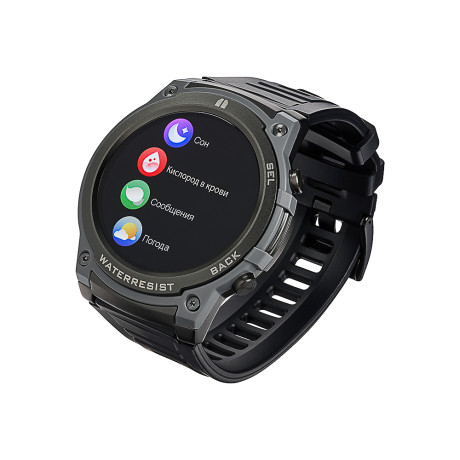 BY Space Умные часы, IP68, сменные панели, 400mAh, 466x466, черный