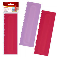 Шпатель кондитерский Крем 22,4x7,3x1см 2 дизайна (кратность 3шт!!!)пластик VL80-348 Мультидом