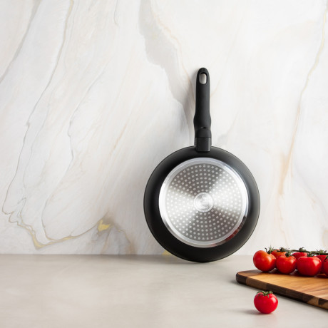 SATOSHI Стоун Сковорода литая d22см, антипригарное покрытие Мрамор, индукция