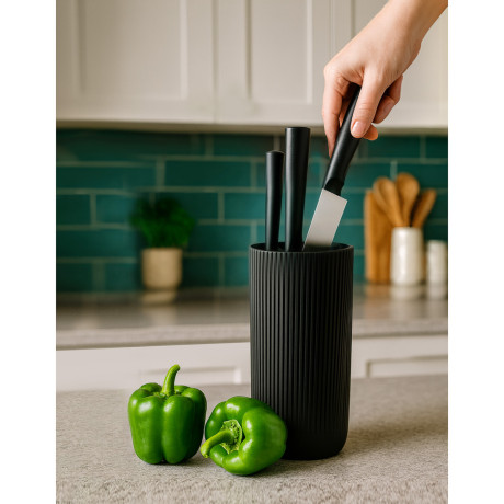 SATOSHI Кемпер Подставка для ножей d11,5х23см, полипропиленовые разделители