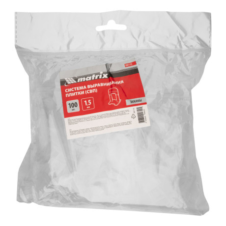 Зажим для системы выравнивания плитки СВП Ворота, 100 шт. в пакете Matrix