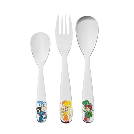 BY РУССКИЕ СУПЕРГЕРОИ Набор столовых приборов 3 пр, нерж.сталь