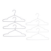 Вешалки для одежды тм VETTA, 3 шт, 40,5х20х0,5 см, металлические с текстильным покрытием, 2 цвета