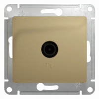 Systeme Electric GLOSSA мех. роз. TV СУ 1 мест. титан (пл.осн., прох. RG6, 4dB) GSL000492 (10!)