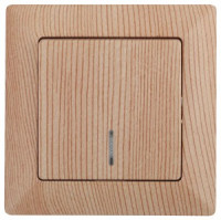 ЭРА Intro Solo выкл. 1 кл.(инд.) 10А, сосна 4-102-11 53572