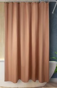 Штора для ванной 180x200см, полиэстер, LINEN, бежевый, 542/Еврогарант