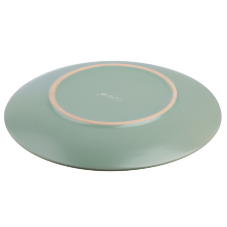 MILLIMI Тарелка десертная 20х2.5см, керамика, оливковый