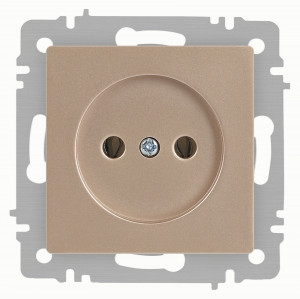 ЭРА Intro Accent мех. роз. СУ 1 мест. 16А 250В, шампань 6-201-04