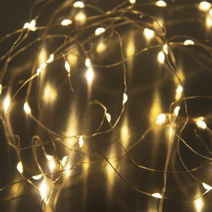 Гирлянда-нить (бат) Роса 50LED теплый белый 5м. (3*АА нет в/к) SE-STRING-550WW Funray