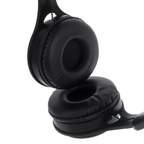 Наушники беспроводные полноразмерные BY Beatra, 250мАч, BT5.0, чёрный