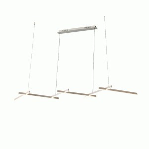 ST LUCE св-к подвесной св/д лента 6x14W(4900lm) 4000K 1400x600 Белый/Белый IP20 SL394.503.06