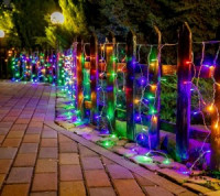 Гирлянда-бахрома статич. 200LED разноцв. 6x0.7м  ULD-B6007-200/STK MULTI IP44 Uniel