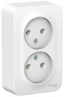 Systeme Electric BLANCA роз. ОУ 2 мест. 16А бел. (пл.осн., изол.пл.) BLNRA000211 (10!)