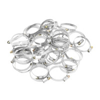 Хомуты металлические, Стандартное болтовое крепление 40-60 мм, 50 штук в упаковке, ширина 9 мм Сибртех