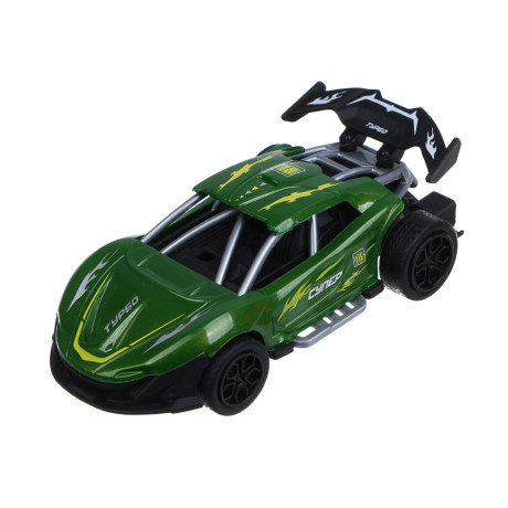 ИГРОЛЕНД Машинка "Супергонки", инерция, АБС, PP, 13,2х7,3х6,6 см, 6 дизайнов