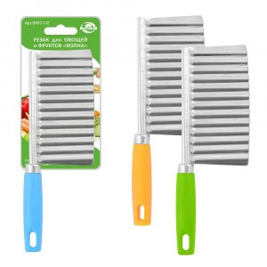Резак д/овощей и фруктов "Волна" (кратность 6шт!!!), нерж.сталь, пластик DH53-132 Мультидом