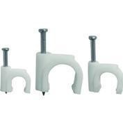 EKF скоба круглая пластиковая  8 мм (уп. 50 шт., цена за уп.) для крепления кабеля plcn-sr-8