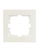 Lezard VESNA рамка СУ 1 мест. (горизонт) перламутр 742-3000-146