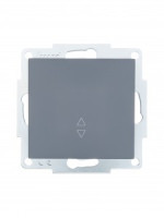 Lezard VESNA мех. выкл. СУ 1 кл. 10А (проходн.) графит (корп. ABS)  742-3488-105