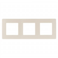 ЭРА 12 рамка СУ 3 мест. САТИН, сл. кость 12-5103-02 8571
