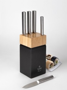 Набор ножей Левел 6предм (5 ножей, подставка) ручки нерж.сталь TR-22013 TalleR